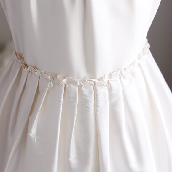 Ivory Creme Silk Dress J. Crew Kids Party Flower Girl Recital Special Occasision - Picture 2 of 6